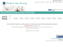 Tablet Screenshot of medicalartsbeauty.com